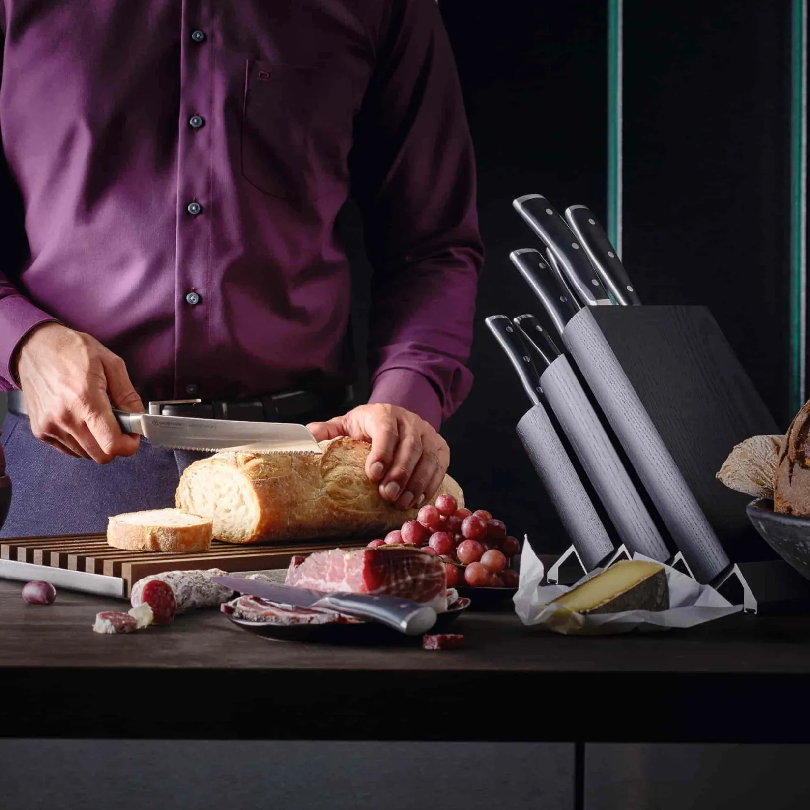Online Ikon 7 Piece Knife Block Set Kitchen Knives