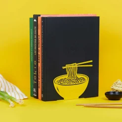 Clearance Yellow Ramen Metal Bookend Tableware Brands