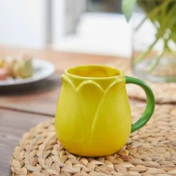 Outlet Yellow Tulip Coffee Cup, 400ml Tableware Brands