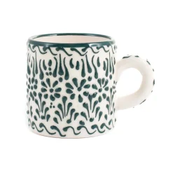 Clearance Yesil Ve Beyaz Boyali Coffee Cup, 140ml Tableware Brands