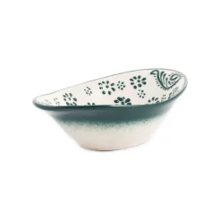 Hot Yesil Ve Beyaz Boyali Oval Bowl, 16cm Tableware Brands|Crockery & Dinnerware