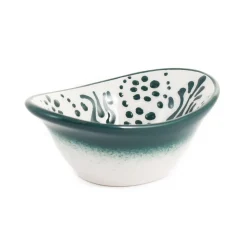 Online Yesil Ve Beyaz Boyali Oval Bowl, 10.5cm Tableware Brands|Crockery & Dinnerware