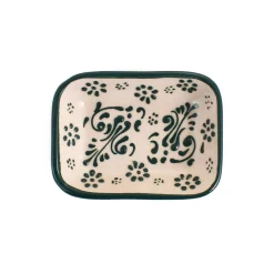 Sale Yesil Ve Beyaz Boyali Rectangular Sauce Dish, 10.5x8cm Tableware Brands|Crockery & Dinnerware