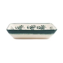 Discount Yesil Ve Beyaz Boyali Rectangular Serving Dish, 18x13cm Tableware Brands