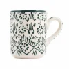 Best Yesil Ve Beyaz Boyali Straight Mug, 325ml Tableware Brands