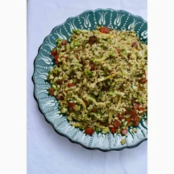 Online Yesil Ve Beyaz Boyali Wavy Dinner Plate, 26.5cm Tableware Brands|Plates