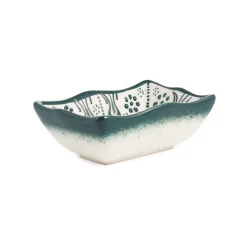 Clearance Yesil Ve Beyaz Boyali Wavy Edge Sauce Dish, 11.5cm Tableware Brands|Crockery & Dinnerware