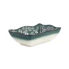 Discount Yesil Ve Beyaz Boyali Wavy Edge Snack Dish, 13.5cm Tableware Brands