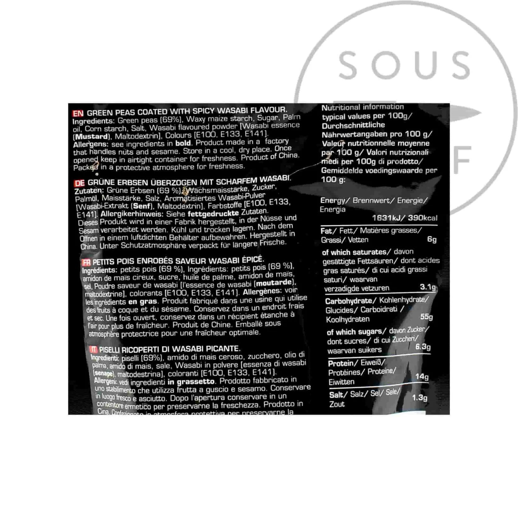 New Wasabi Peas, 100g Ingredients Brands|Japanese Ingredients