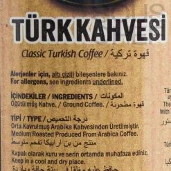 Hot Antik Turkish Coffee in Tin, 250g Ingredients Brands|Drinks