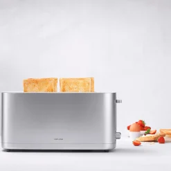 Discount Enfinigy Silver Toaster, 2 Long Slots Kitchen Electricals